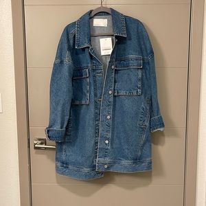 Oak and Fort Oversized Jean Jacket